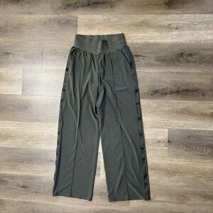 ATHLETA Nolita Wide Leg Featherweight Stretch Pant Mountain Olive Size 8